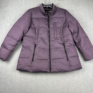 Arctic Expedition Jacket Womens L Purple Puffer Full Zip Winter Ski Snow‎ Down